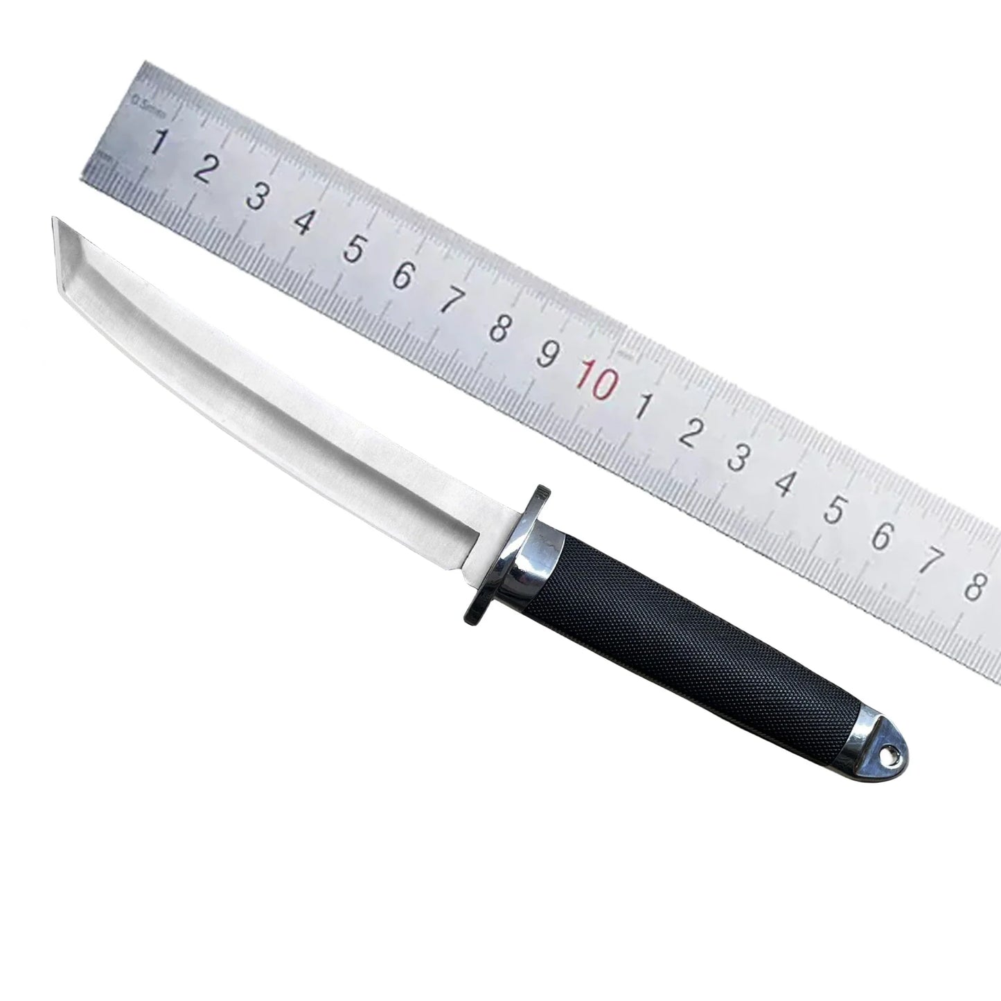 Camping Outdoor Straight Knife, Field Survival Knife, Integrated Keel