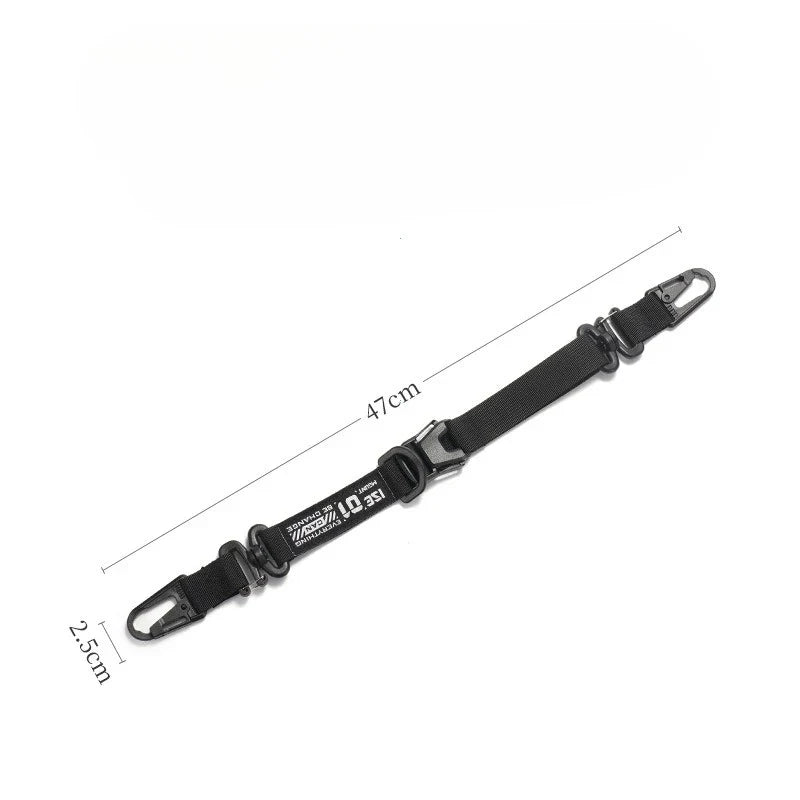 Outdoor Camping Multifunctional Hanging Strap Tactical Molle Storage Bag Shoulder Strap Durable Carabiner Clips for TravelHiking