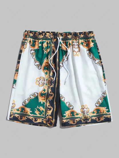 Men's Hawaiian 3D Cartoon Y2K Pattern Beach Shorts Quick Dry Outdoor Leisure Sports Shorts Fashion Men's Shorts
