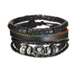 MeMolissa New Fashion Braided Wrap Leather Bracelets for Men High Quality Vintage Charm Wood Beads Ethnic Tribal Wristbands