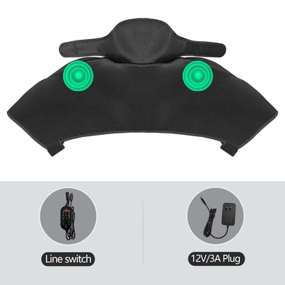 Heated Shoulder Back Massager 3 Massage Heating Functions Fits Shoulders Neck Back Relieves Cervical Soreness Muscle Strains