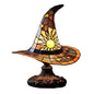 Premium Witch Hat Stained Glass Lamp – Magical Glow for Your Home