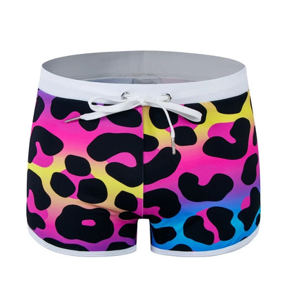 JOCKMAIL Print Men's Swimwear Trunks Sexy Beach Surfing Swim Suit Shorts Men Swimsuit Swimming Pants  Nylon Ice Silk Home Shorts
