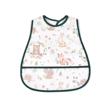 2023new Cartoon Pattern EVA Waterproof Pocket Lunch Feeding Bibs