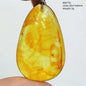 Natural Amber Pendant From Baltic Flower Yellow Amber Water Drop Women Men Jewelry Reiki Stone Women Men AAAAAAA