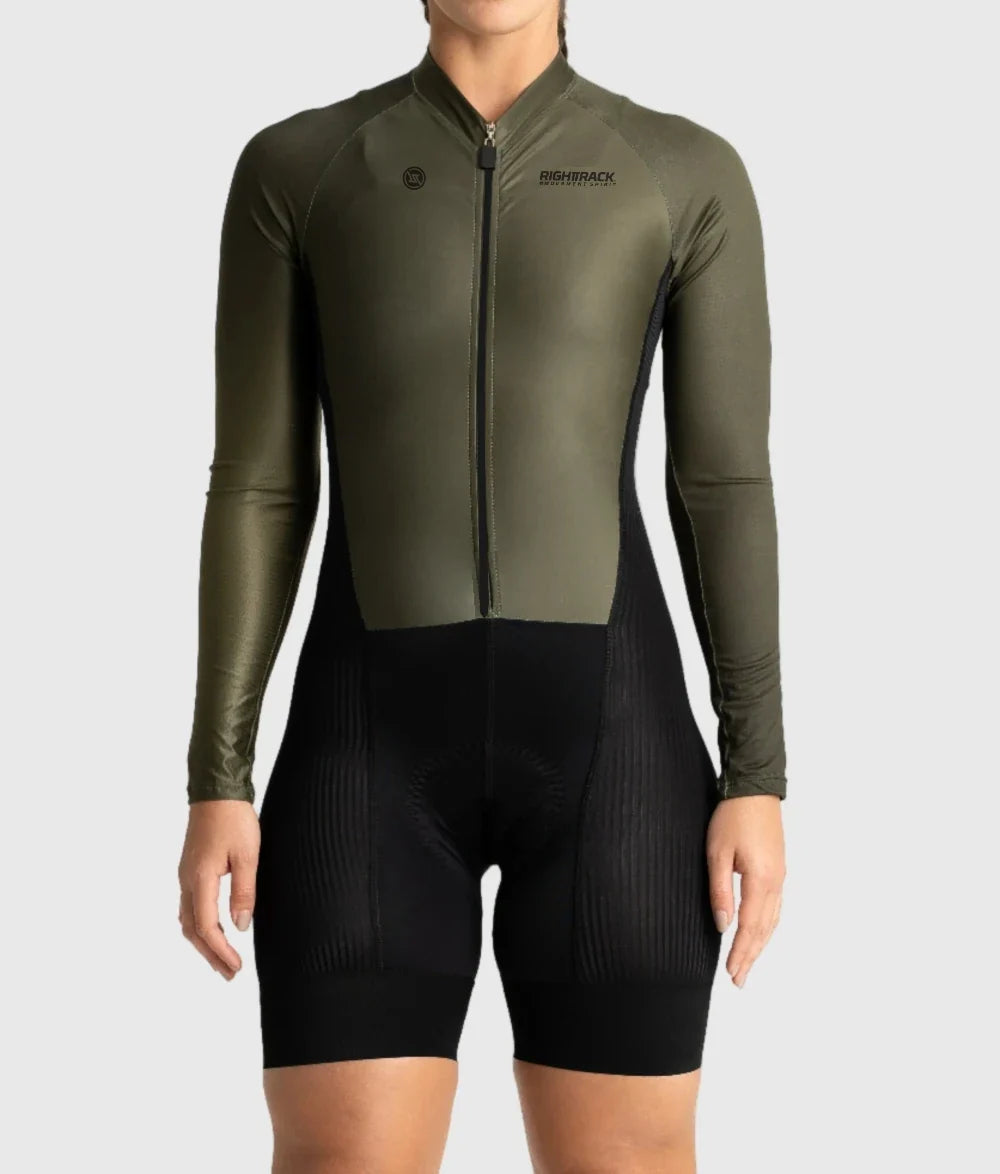 RightTrack Women’s Long Sleeve Cycling Skinsuit