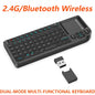 2.4G/Wireless Bluetooth Mini Keyboard Multifunctional Red Laser Keyboard With Touch Mouse Compatible For iOS Windows Android