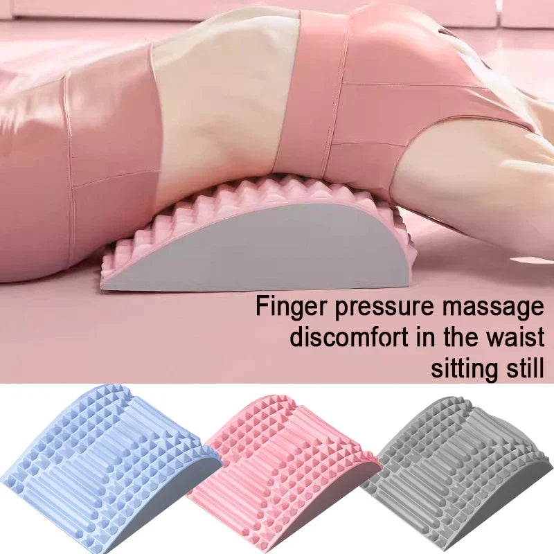 Back Stretcher Neck Pillow Relieve Massage Lumbar Support Massager for