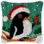 DIY Latch Hook Rug Kits Snowman Santa Claus Hat Embroidery Cushion Pillow Cover