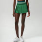 High-Waist Pleated Skort with Pockets for Active Women