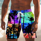 Summer Hawaiian Beach Shorts For Men 3D Printed Coconut Trees Graphic Swimming Trunks Women 2025 New Fashion Board Shorts Pant