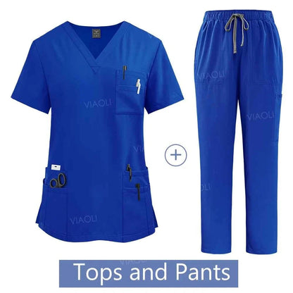 Women's Medical Scrub Uniform Set