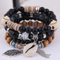 DIEZI Korean Trendy Multicolor Green Crystal Beads Rope Bracelets Women Girls Elastic Tassel Wrap Bracelet Pulseira Feminina