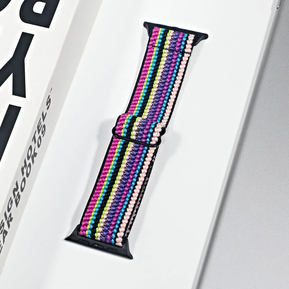 Apple Watch Stretch Nylon Loop Band, Solid & Patterned