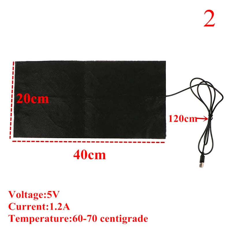 Wholesale 5V USB Warm Pads Fast Heating Heater Pet cushion Warmer For Cloth Vest Shoes