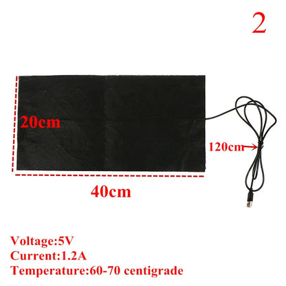 Wholesale 5V USB Warm Pads Fast Heating Heater Pet cushion Warmer For Cloth Vest Shoes
