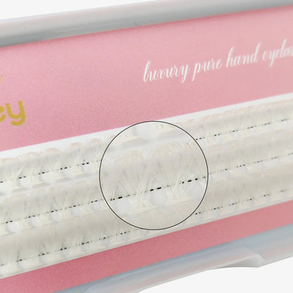 Honey Eyelash 40D White Cluster Eyelash Hot Melt DIY Pure White Wedding Lash Party Makeup Winter Christmas Eyelashes