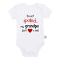 I'm Not Spoiled My Grandma Loves Me Baby Romper Crawling Clothes Triangle Onesies Newborn Baby Clothes Onesies for Babies