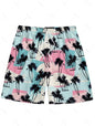 Men's Hawaiian 3D Palm Tree Pattern Beach Shorts Quick Dry Outdoor Leisure Sports Shorts Fashion Men's Shorts