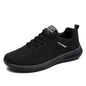 Men's Sneakers Black Casual Comfortable Knitted Sports Shoes Breathable Comfortable Running Fitness Shoes Mens Sports Shoes