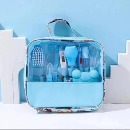 Baby Care Kit Baby Nail Clippers Nasal Aspirator Nose Cleaning Tool Safety Comb Brush 10-Piece Set Specially Designed for Bags