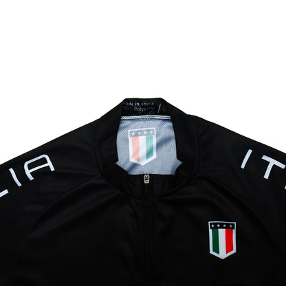 Mens Cycling Jersey Classic Black Cycling Racing Tops Short Sleeve