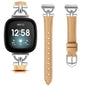 Fitbit Sense 1–2 / Versa 3–4 Slim Leather D-Link Band