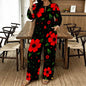 Women Spring/summer Fashion Print Two Piece Set  Exercise Round Neck T-shirt Casual Vacation Sweatpants