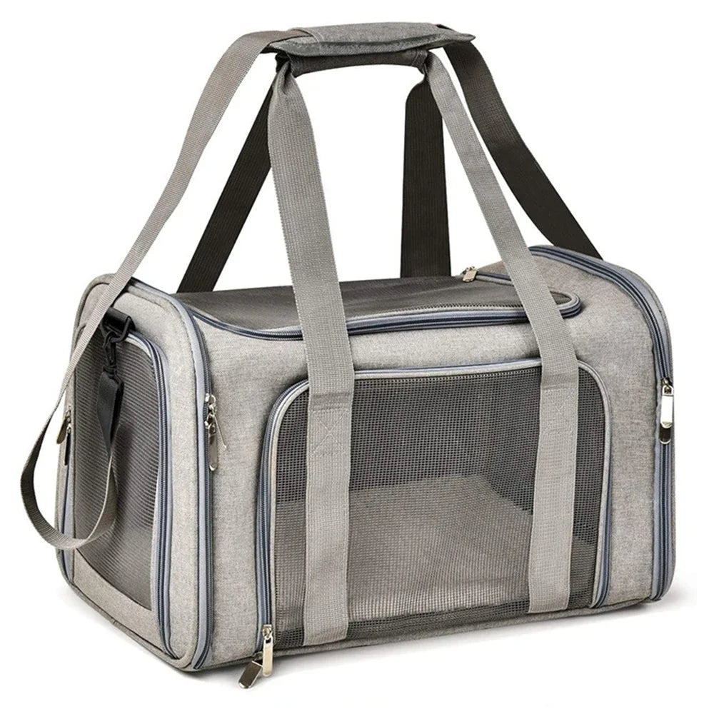 1PC Cat, Dog Carrier for Small Medium Cats Puppies up to 15 Lbs, Collapsible Travel Puppy Carrier