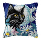 Cow Horse Elephant Animal Carpet Embroidery Set Cartoon Cat Smyrna Latch Hook Kit DIY Knot Pillow Package Pillow Buttons Package
