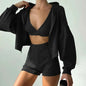 Solid Sport 3-Piece Women's Tracksuit Set