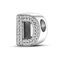 Fit Original Bangle Bracelet DIY A-Z Alphabet Charms Bead 925 Sterling Silver CZ Zircon LOVE Letter Dangle Pendant Jewelry Gift