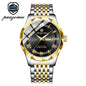 PAAZOMU Top Original Men Watch Waterproof Luminous Date Rectangle Man Wristwatch Mesh Stainless Steel Men's Quartz Watches Male