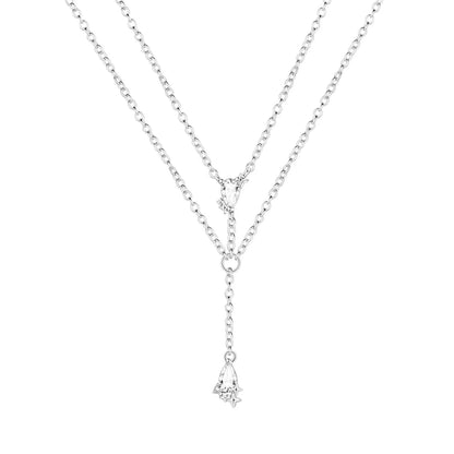 Romantic Pink Crown Heart Pendant Necklace Genuine 925 Sterling Silver Elegant Fine Jewelry for Women Wedding Holiday Presents