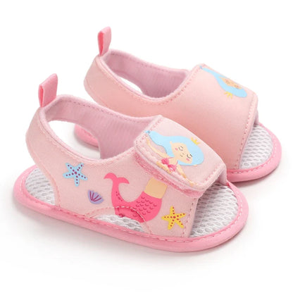 0-18m Baby Shoes Infant Pre-Walker Shoes, Cute Pink Theme Casual Flat