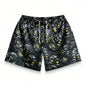 Premium 3D Printed Men's Hawaiian Shorts - Ultra Casual Skull Graphic for Summer Vacations and Sport Running