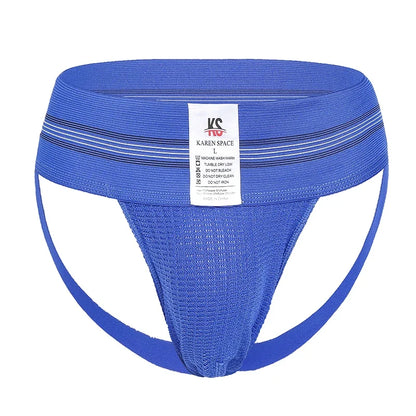 Sexy Men Underwear Jockstrap Homme Mens Jockstrap Breathable Backless Thongs