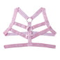 Sexy Lingerie Men's Harness Chest Bodysuit Hollow Out One-piece Jockstrap Leotard Contrast Color Bulge Pouch Bodysuit Underwear