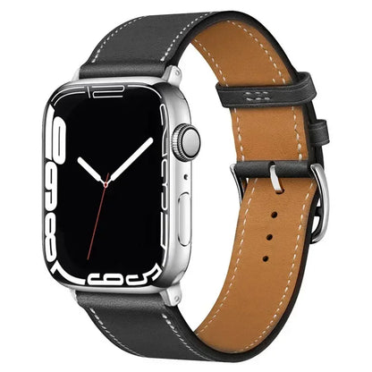 Leather Watch Straps For Apple Watch Band 46mm 44mm 49mm 45mm 42mm 40mm 41mm Bracelet Iwatch Series 11-10-9-8-7-6-5 Se-Ultra 2/3