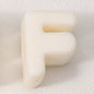 20pcs Beige Acrylic Large Hole Letter Loose Beads DIY Necklace