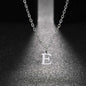26 Letters A-Z Initial Pendant Necklaces for Women,Alphabet Pendant Rolo Chain Necklace,Simple Fashion Collar Jewelry Gift
