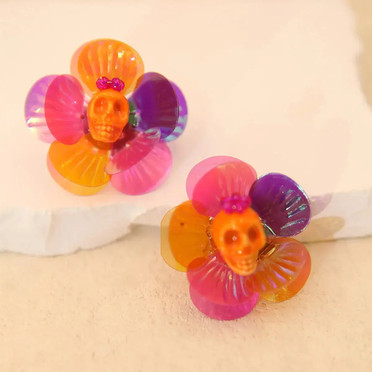 Statement Earrings Earrings - Colorful Shell - Women's Statement Jewelry