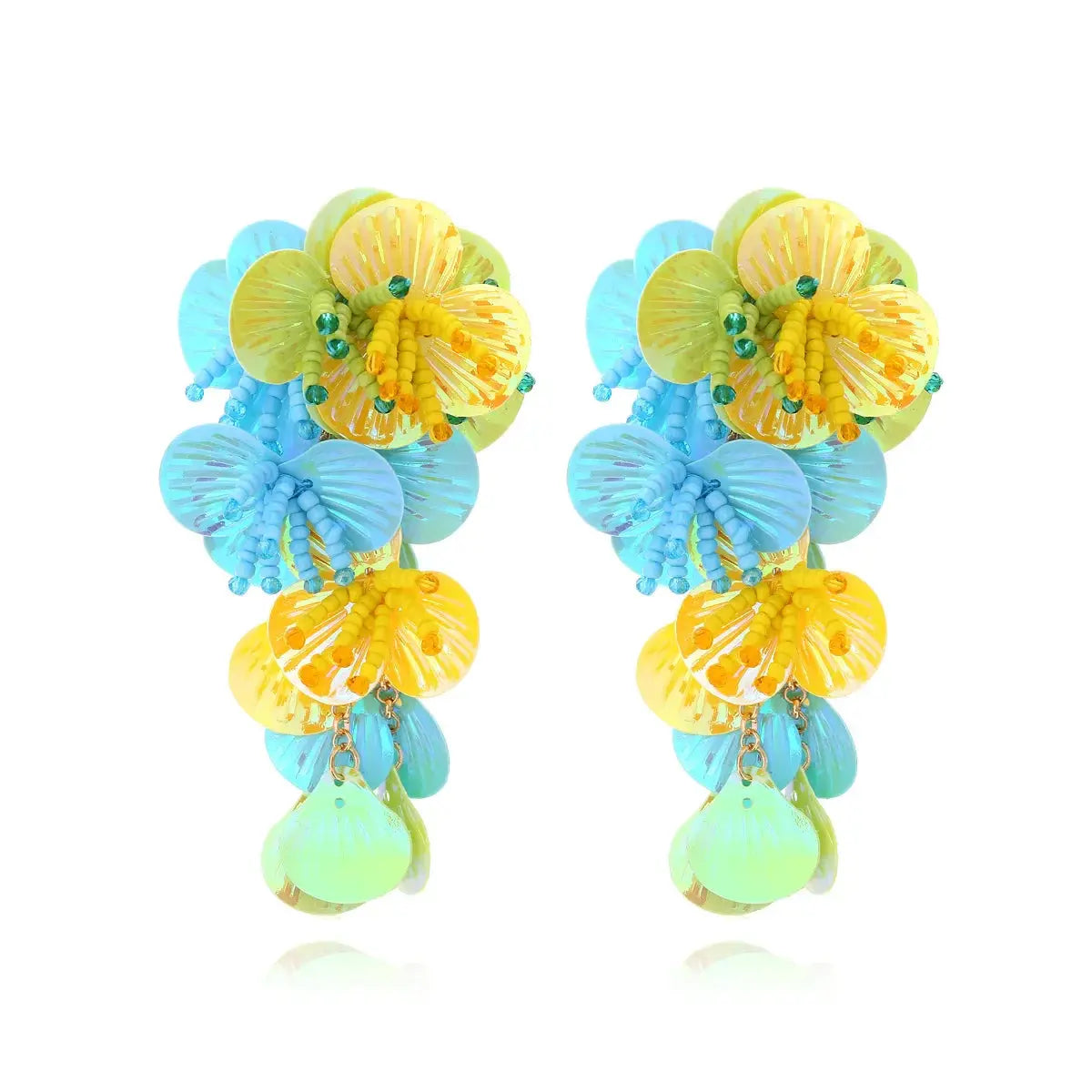 Statement Earrings Earrings - Colorful Shell - Women's Statement Jewelry