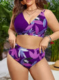 Plus Size High Waist Printed Bikini 4XL