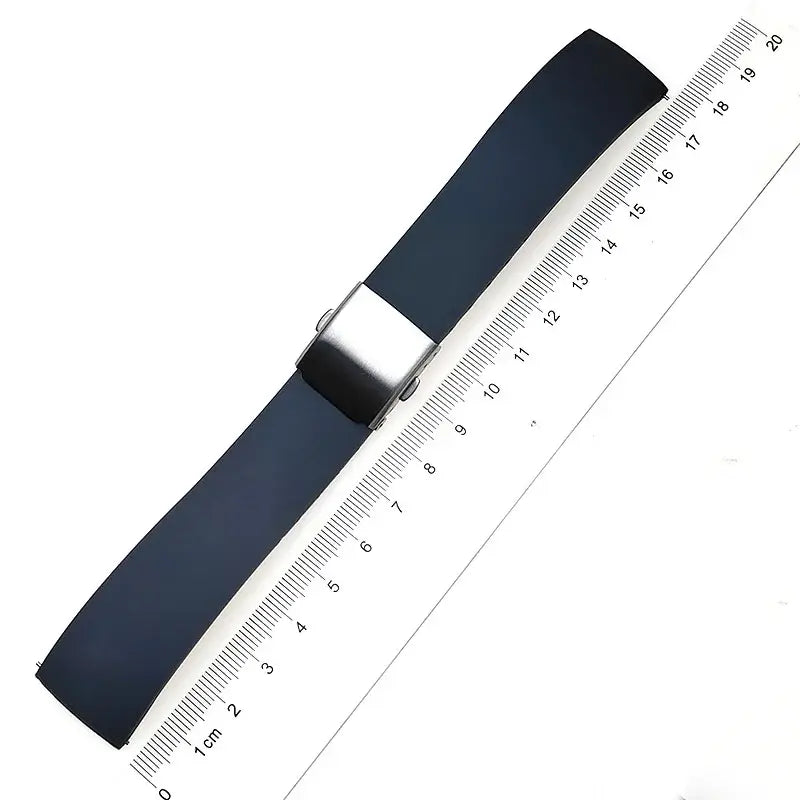 TicWatch Pro 5, Pro 3 & E3 Trim-to-Fit Silicone Band, Folding Clasp