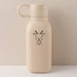 450ML Custom Name Silicone Straw Cup, Personalized Cartoon Pattern Water Bottle, Leakproof Sports Water Bottle for Kids Adults