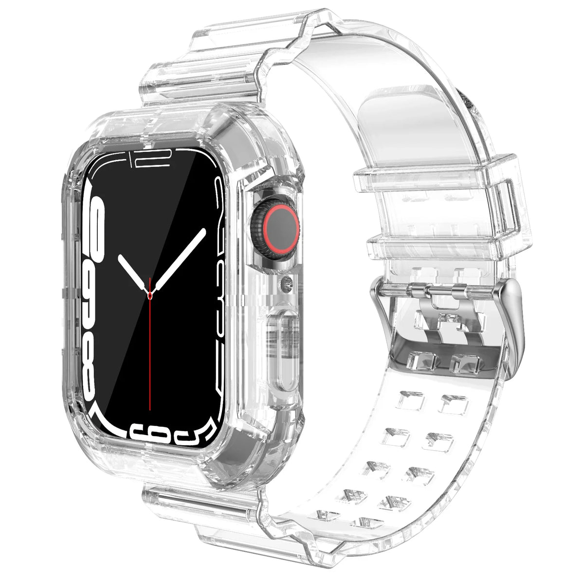Apple Watch Transparent Silicone Band with Matching Case