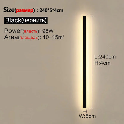 Waterproof Wall Light Outdoor Garden Wall lamps LED Lights Modern Nordic  Living Room TV Background IP65 110/220v Wall washer