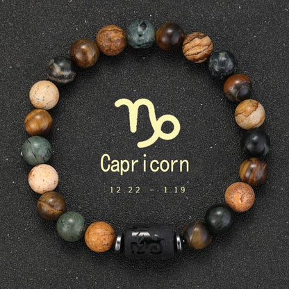 Sagittarius Zodiac Bracelet Natural Stone