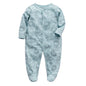 Unisex Newborn Baby Footed Pajamas Long Sleeve Zipper Romper Cotton Jumpsuit Solid White 0-12 Months Fashion Baby Clothes